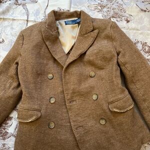 Polo by Ralph Lauren Women's Brown Double-Breasted Blazer